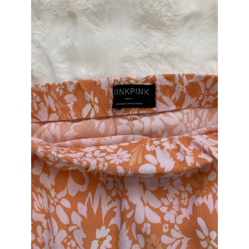 Pastel Orange and floral midi skirt by MINKPINK Size Small - Picture 5 of 6
